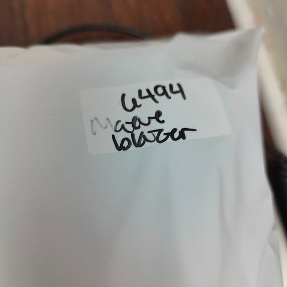 Anthropologie Maeve Double‎ Breasted Blazer Women 4 Red Oversized Preppy Boho - Picture 11 of 11